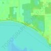 Mapa topográfico Wainfleet Lake Erie Public Access Beach, altitude, relevo