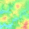 Mapa topográfico Le Bas Tesdan, altitude, relevo