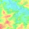 Mapa topográfico La Bretonnière, altitude, relevo