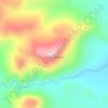 Mapa topográfico Cerro Bandera, altitude, relevo