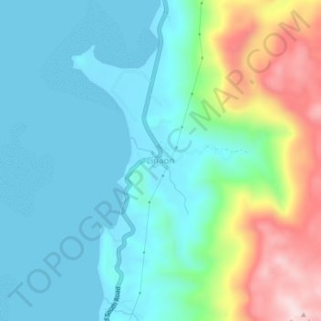 Mapa topográfico Linaon, altitude, relevo