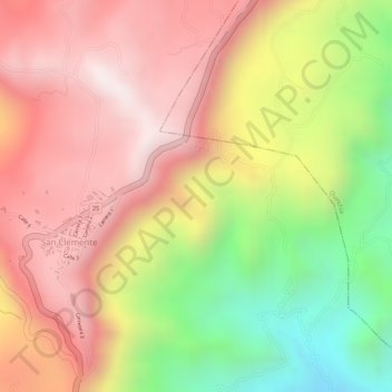 Mapa topográfico Sumera, altitude, relevo