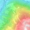 Mapa topográfico Les Lanches, altitude, relevo