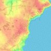 Mapa topográfico Terrelabouët, altitude, relevo