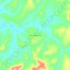 Mapa topográfico Nova Descoberta, altitude, relevo