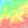Mapa topográfico Bojong, altitude, relevo