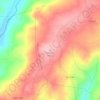 Mapa topográfico Cabeço, altitude, relevo