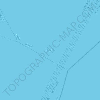 Mapa topográfico Bucht von Tokio, altitude, relevo