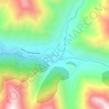 Mapa topográfico Minimarg, altitude, relevo