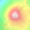 Mapa topográfico Volcán Antuco, altitude, relevo