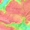 Mapa topográfico La Bergerie, altitude, relevo