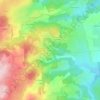 Mapa topográfico Le Sauzet, altitude, relevo