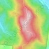 Mapa topográfico Mount Alexander, altitude, relevo