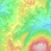 Mapa topográfico Mogne, altitude, relevo
