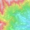 Mapa topográfico Guarda, altitude, relevo