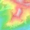 Mapa topográfico Les Mottets, altitude, relevo