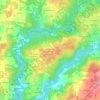 Mapa topográfico San Román de Arriba, altitude, relevo