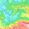 Mapa topográfico Gundisalva, altitude, relevo