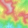 Mapa topográfico Passo del Giogo, altitude, relevo