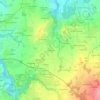 Mapa topográfico La Rogerais, altitude, relevo