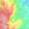 Mapa topográfico Les Guillots, altitude, relevo