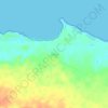 Mapa topográfico Taroa, altitude, relevo