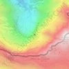 Mapa topográfico La Grande Cascade de Gavarnie, altitude, relevo