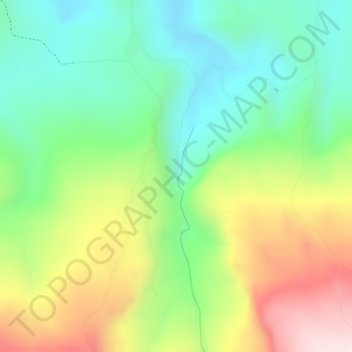 Mapa topográfico Parque ecológico do Paredão, altitude, relevo