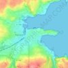 Mapa topográfico Kernoa, altitude, relevo