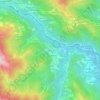 Mapa topográfico Perini, altitude, relevo