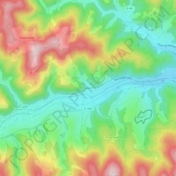 Mapa topográfico Musloch, altitude, relevo
