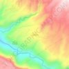Mapa topográfico Linandang, altitude, relevo