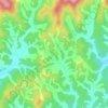 Mapa topográfico 이개리, altitude, relevo