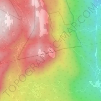 Mapa topográfico Luta, altitude, relevo