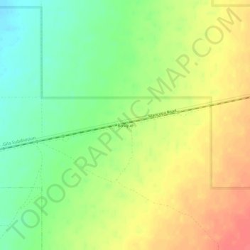 Mapa topográfico Bosque, altitude, relevo