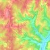Mapa topográfico Le Greil, altitude, relevo