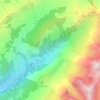 Mapa topográfico Les Troncs, altitude, relevo
