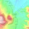 Mapa topográfico Aguas Guaraczapa, altitude, relevo