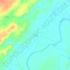 Mapa topográfico Tuína, altitude, relevo