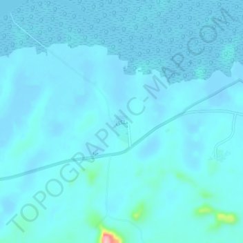 Mapa topográfico ملکی, altitude, relevo