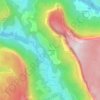 Mapa topográfico Les Saffrières Hameau, altitude, relevo