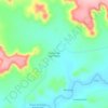 Mapa topográfico Sucuriú Rio das Ondas, altitude, relevo