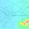 Mapa topográfico Calzada, altitude, relevo