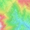 Mapa topográfico Scullera, altitude, relevo
