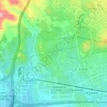 Mapa topográfico Soliva, altitude, relevo