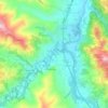 Mapa topográfico Bora, altitude, relevo
