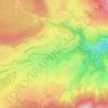 Mapa topográfico La Cabanasse, altitude, relevo