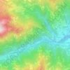 Mapa topográfico Brendo, altitude, relevo