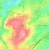 Mapa topográfico La Basse-Bruyère, altitude, relevo