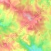 Mapa topográfico Montarnal, altitude, relevo